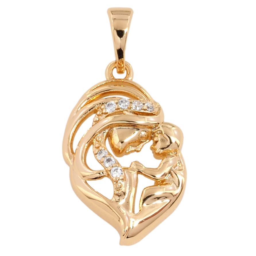 Кулон Xuping Позолота 18K Материнская любовь для цепочки до 5мм фото №1