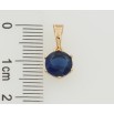 Кулон Xuping Позолота 18K Синий фианит, ø 7мм для цепочки до 5мм фото №2 Кулон Xuping Позолота 18K Синий фианит, ø 7мм для цепочки до 5мм фото №2