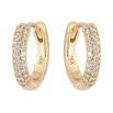 Серьги Xuping Позолота 18K подвески на колечках Сердечки с цирконием 3 в 1 фото №3 Серьги Xuping Позолота 18K подвески на колечках Сердечки с цирконием 3 в 1 фото №3