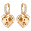 Серьги Xuping Позолота 18K подвески на колечках Сердечки с цирконием 3 в 1 фото №4 Серьги Xuping Позолота 18K подвески на колечках Сердечки с цирконием 3 в 1 фото №4