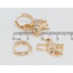 Серьги Xuping Позолота 18K подвески на колечках Ассиметричные слоники с цирконием 2 в 1 фото №2 Серьги Xuping Позолота 18K подвески на колечках Ассиметричные слоники с цирконием 2 в 1 фото №2
