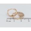 Серьги Xuping Позолота 18K подвески на колечках Love you фото №2 Серьги Xuping Позолота 18K подвески на колечках Love you фото №2