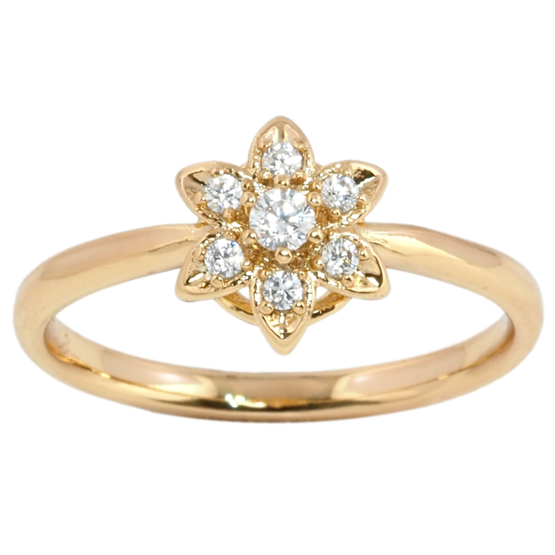Каблучка Xuping Позолота 18K Квіточка з цирконієм фото №17 Каблучка Xuping Позолота 18K Квіточка з цирконієм фото №17