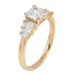 Каблучка Xuping Позолота 18K Кришталевий блиск фото №2 Каблучка Xuping Позолота 18K Кришталевий блиск фото №2
