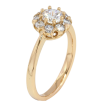 Каблучка Xuping Позолота 18K Кришталева квіточка фото №2 Каблучка Xuping Позолота 18K Кришталева квіточка фото №2