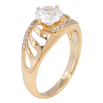 Кольцо Xuping Позолота 18K Резной узор с фианитом фото №2 Кольцо Xuping Позолота 18K Резной узор с фианитом фото №2