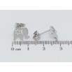 Серьги Xuping TTM Stainless Steel цвет Родий пусеты Слоники фото №2 Серьги Xuping TTM Stainless Steel цвет Родий пусеты Слоники фото №2