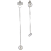 Серьги Xuping TTM Stainless Steel цвет Родий пусеты Ассиметричные подвески с шариками ø 6см фото №3 Серьги Xuping TTM Stainless Steel цвет Родий пусеты Ассиметричные подвески с шариками ø 6см фото №3
