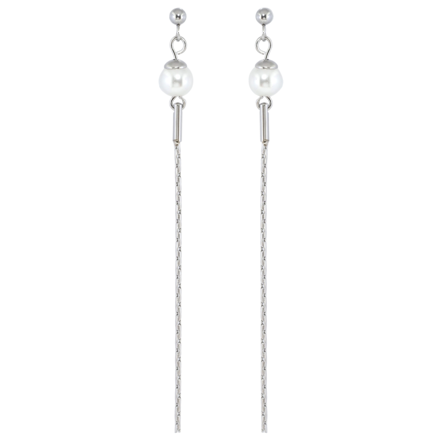 Серьги Xuping TTM Stainless Steel цвет Родий пусеты Декоративные подвески с жемчужинами фото №1 Серьги Xuping TTM Stainless Steel цвет Родий пусеты Декоративные подвески с жемчужинами фото №1