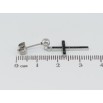 Серьги Xuping TTM Stainless Steel цвет Родий пусеты Подвески Крестики с черным цирконием фото №2 Серьги Xuping TTM Stainless Steel цвет Родий пусеты Подвески Крестики с черным цирконием фото №2