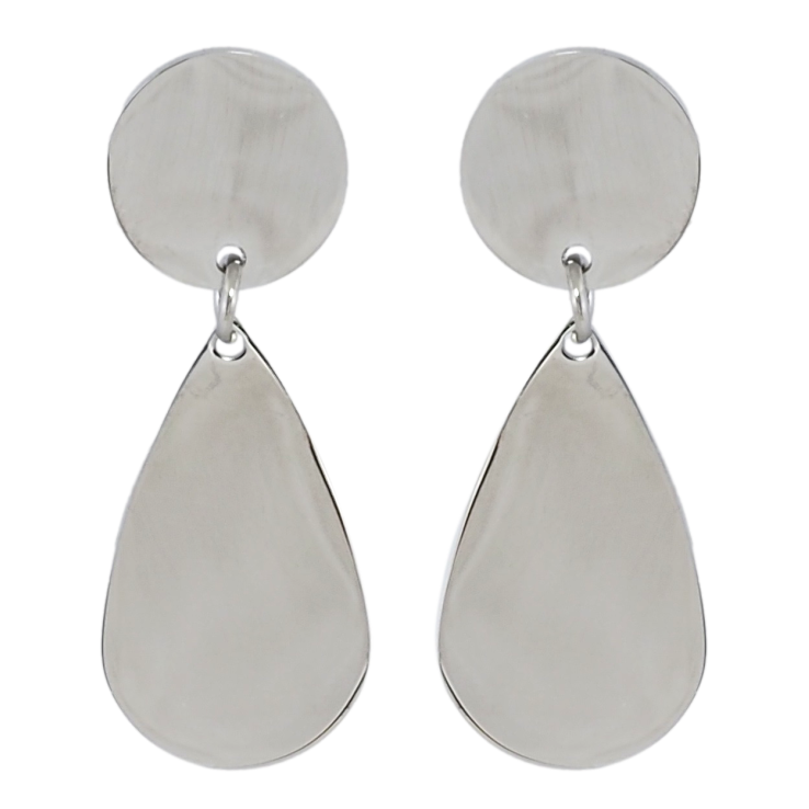 Серьги Xuping TTM Stainless Steel цвет Родий пусеты Фигурные подвески фото №19