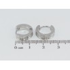 Серьги Xuping TTM Stainless Steel цвет Родий колечки Вставка цирконий фото №2 Серьги Xuping TTM Stainless Steel цвет Родий колечки Вставка цирконий фото №2