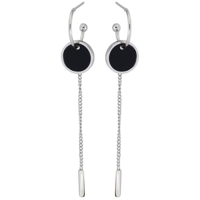 Сережки Xuping TTM Stainless Steel колір Родій пусети Декоративні підвіски фото №13