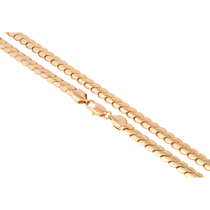 Цепочка Xuping Позолота 18K Плетение Серпантин длина 55см х 6мм фото №1 Цепочка Xuping Позолота 18K Плетение Серпантин длина 55см х 6мм фото №1