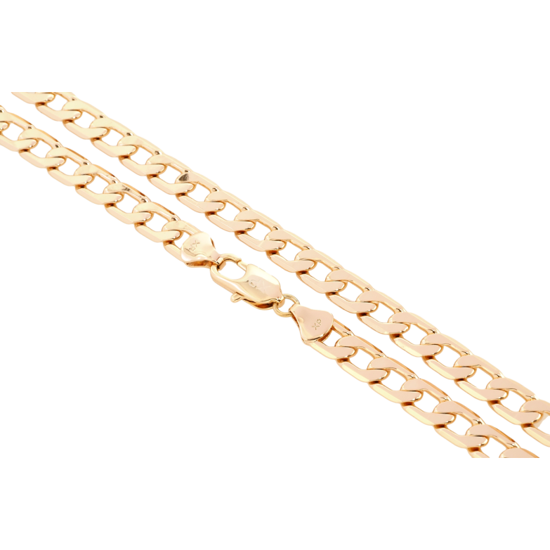 Ланцюжок Xuping Позолота 18K Плетіння Панцирне довжина 50см х 7мм фото №6
