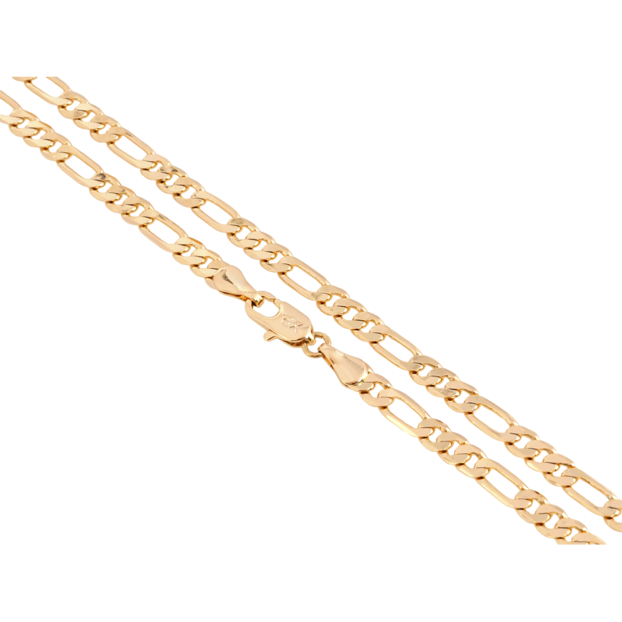 Цепочка Xuping Позолота 18K Плетение Фигаро длина 49см х 4мм фото №1