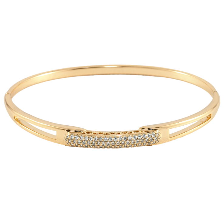 Браслет Xuping Позолота 18K Инкрустация цирконием ø 6см фото №9