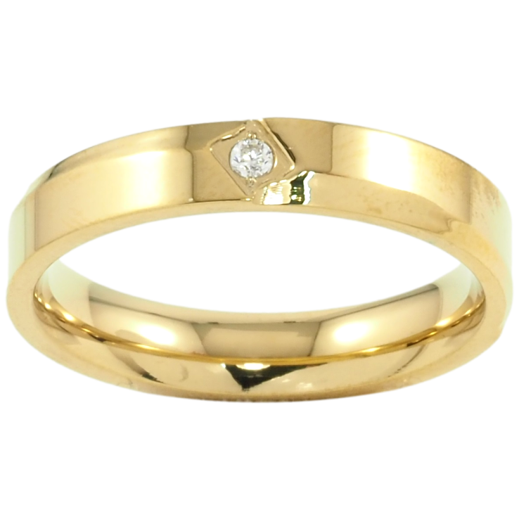 Кольцо Xuping TTM Stainless Steel Цвет 14К Вставка цирконий, шир. 4мм фото №8 Кольцо Xuping TTM Stainless Steel Цвет 14К Вставка цирконий, шир. 4мм фото №8