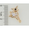 Кулон Xuping Позолота 18K Олененок с цирконием для цепочки до 3мм фото №2 Кулон Xuping Позолота 18K Олененок с цирконием для цепочки до 3мм фото №2