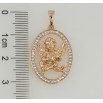 Кулон Xuping Позолота 18K Ангелочек для цепочки до 5мм фото №3