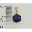 Кулон Xuping Позолота 18K Синій фіаніт, ø 8мм» для ланцюжка до 5мм фото №2 Кулон Xuping Позолота 18K Синій фіаніт, ø 8мм» для ланцюжка до 5мм фото №2