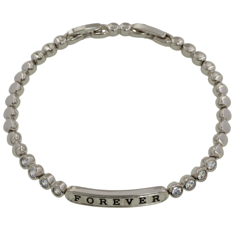 Браслет Xuping Родій «Forever» розмір з доп. замком 17,19см х 4мм фото №2 Браслет Xuping Родій «Forever» розмір з доп. замком 17,19см х 4мм фото №2