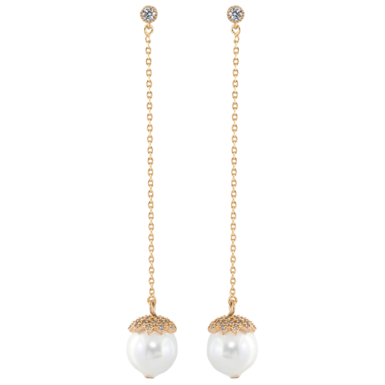 Серьги Xuping Позолота 18K пусеты Жемчужные подвески фото №1 Серьги Xuping Позолота 18K пусеты Жемчужные подвески фото №1