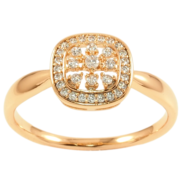 Каблучка Xuping Позолота 18K «Інкрустація цирконієм» фото №12