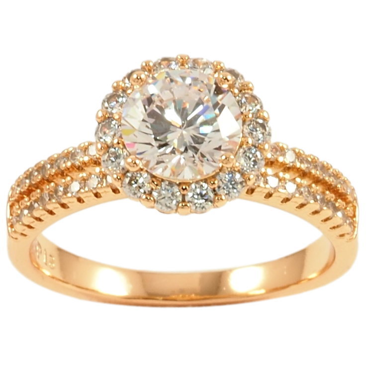 Каблучка Xuping Позолота 18K «Інкрустація цирконієм» фото №16 Каблучка Xuping Позолота 18K «Інкрустація цирконієм» фото №16