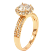 Каблучка Xuping Позолота 18K «Інкрустація цирконієм» фото №2