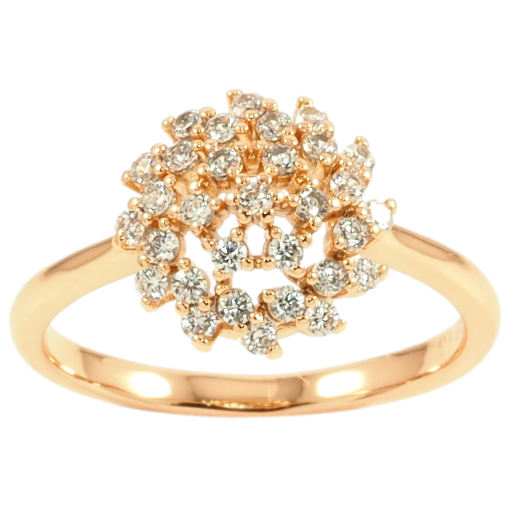 Каблучка Xuping Позолота 18K «Інкрустація цирконієм» фото №8 Каблучка Xuping Позолота 18K «Інкрустація цирконієм» фото №8