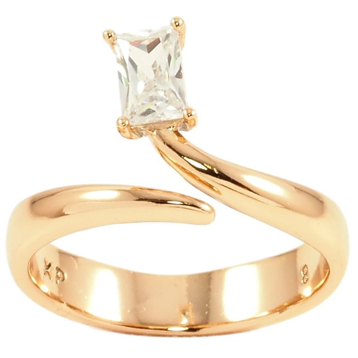 Каблучка Xuping Позолота 18K «Декоративний візерунок з фіанітом» фото №10