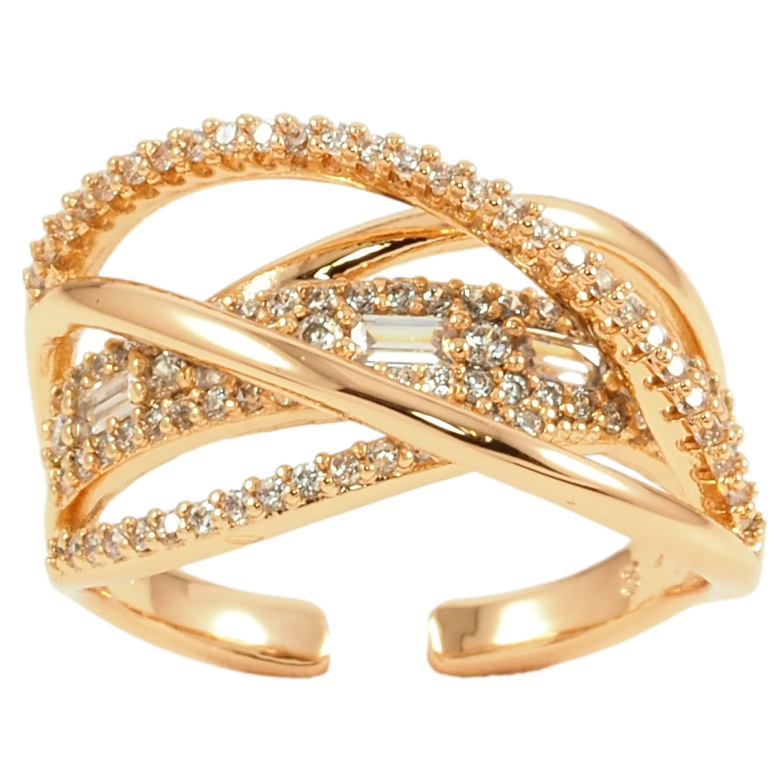 Каблучка Xuping Позолота 18K «Інкрустація цирконієм» фото №8 Каблучка Xuping Позолота 18K «Інкрустація цирконієм» фото №8