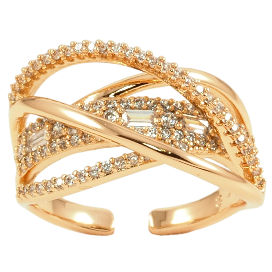 Кольцо Xuping Позолота 18K Инкрустация цирконием фото №1 Кольцо Xuping Позолота 18K Инкрустация цирконием фото №1
