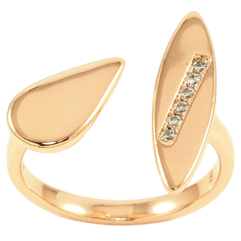 Каблучка Xuping Позолота 18K «Декоративний візерунок з цирконієм» фото №7 Каблучка Xuping Позолота 18K «Декоративний візерунок з цирконієм» фото №7