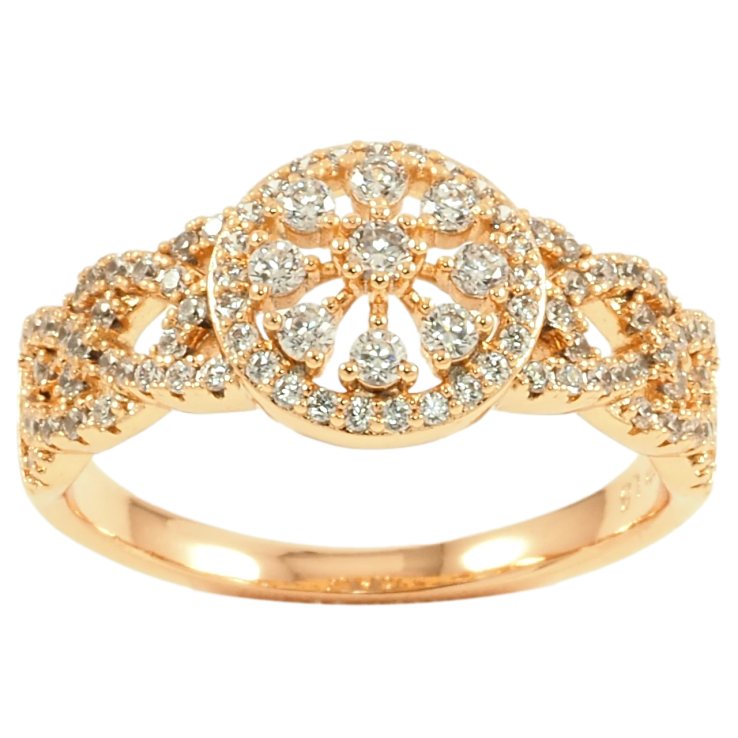 Каблучка Xuping Позолота 18K «Інкрустація цирконієм» фото №14 Каблучка Xuping Позолота 18K «Інкрустація цирконієм» фото №14