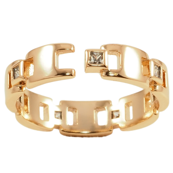 Каблучка Xuping Позолота 18K «Візерунок з цирконієм» фото №15 Каблучка Xuping Позолота 18K «Візерунок з цирконієм» фото №15