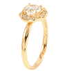 Каблучка Xuping Позолота 18K «Інкрустація цирконієм» фото №2 Каблучка Xuping Позолота 18K «Інкрустація цирконієм» фото №2