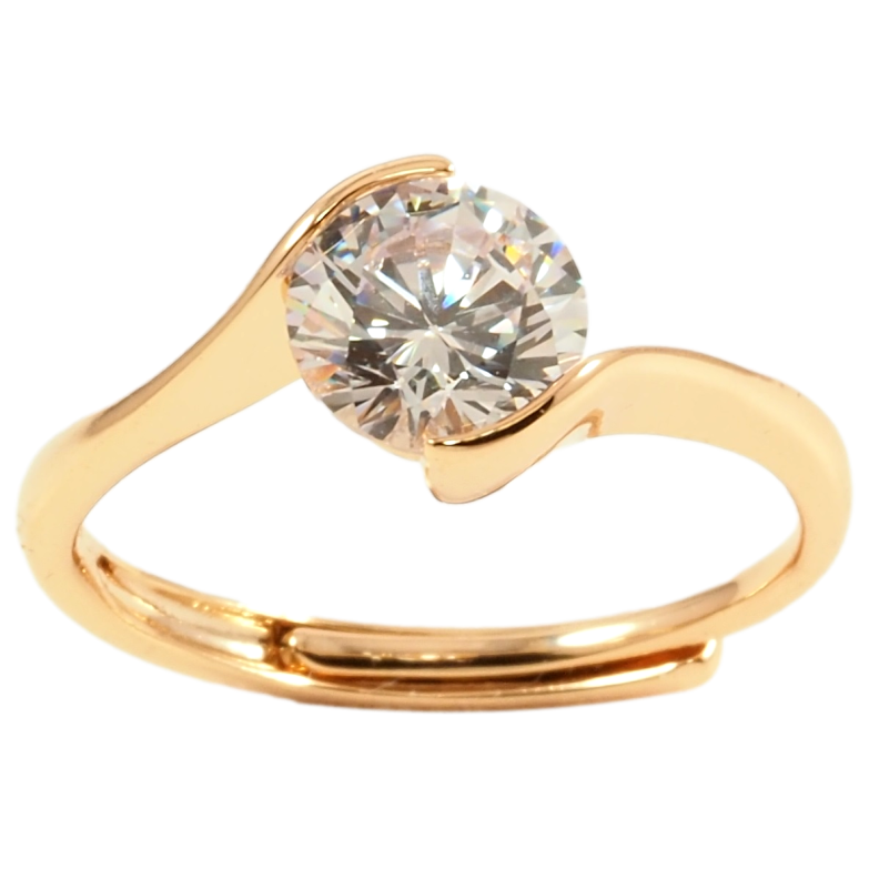 Каблучка Xuping Позолота 18K «Фіаніт, ø 7мм» фото №16 Каблучка Xuping Позолота 18K «Фіаніт, ø 7мм» фото №16