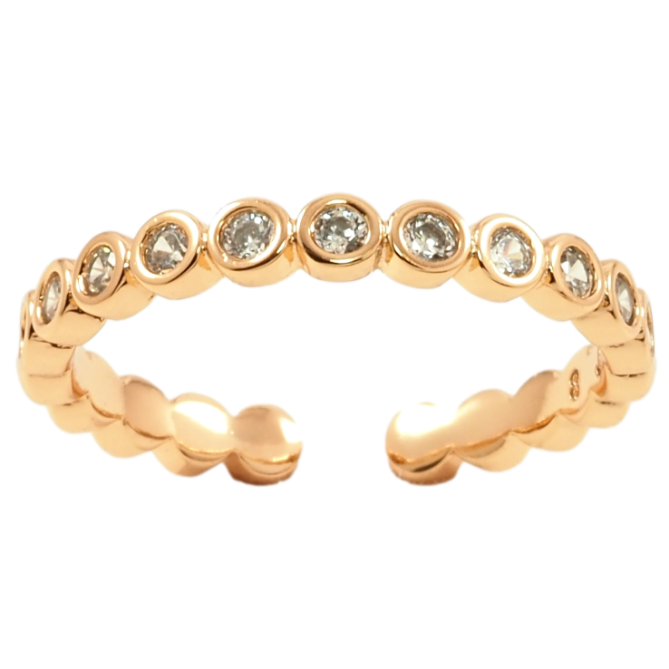Каблучка Xuping Позолота 18K Доріжка цирконію фото №16 Каблучка Xuping Позолота 18K Доріжка цирконію фото №16