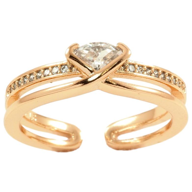 Каблучка Xuping Позолота 18K Блиск фото №1 Каблучка Xuping Позолота 18K Блиск фото №1