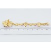 Брошь Цветочная подвеска с розовыми стразами фото №2