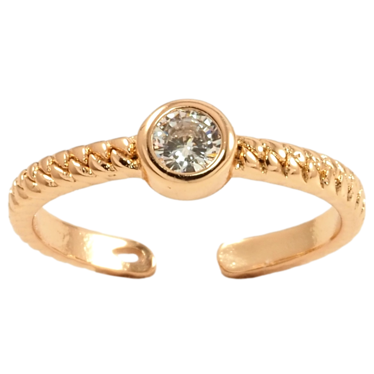 Каблучка Xuping Позолота 18K Візерунок косичка з фіанітом фото №14 Каблучка Xuping Позолота 18K Візерунок косичка з фіанітом фото №14