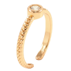 Кольцо Xuping Позолота 18K Узор косичка с фианитом фото №2 Кольцо Xuping Позолота 18K Узор косичка с фианитом фото №2
