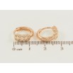 Серьги Xuping Позолота 18K колечки Декоративный узор с цирконием фото №2