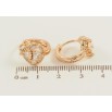Серьги Xuping Позолота 18K колечки Инкрустация цирконием фото №2 Серьги Xuping Позолота 18K колечки Инкрустация цирконием фото №2