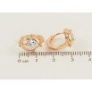 Серьги Xuping Позолота 18K колечки Пингвины с кристальными сердечками фото №2 Серьги Xuping Позолота 18K колечки Пингвины с кристальными сердечками фото №2