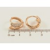 Серьги Xuping Позолота 18K колечки Резной узор с инкрустацией цирконием фото №2 Серьги Xuping Позолота 18K колечки Резной узор с инкрустацией цирконием фото №2
