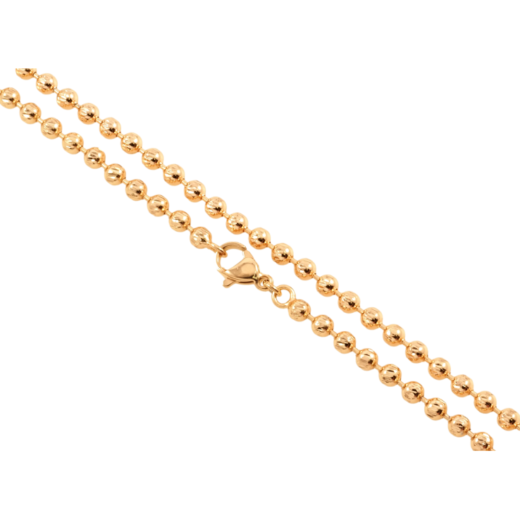 Ланцюжок Xuping Позолота 18K Плетіння Перлина довжина 44см х 3мм фото №5