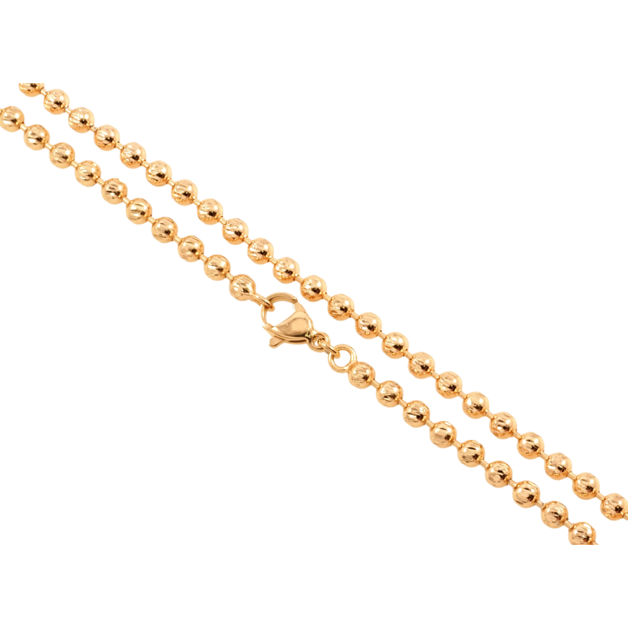 Цепочка Xuping Позолота 18K Плетение Перлина длина 44см х 3мм фото №1 Цепочка Xuping Позолота 18K Плетение Перлина длина 44см х 3мм фото №1